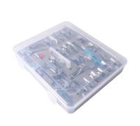 ABOOFAN Sewing Machine Presser Foot Pack Stainless Steel 62 Pcs Multifunction Presser Foot Set with Storage Box for Lock and Household Low Machines for Projects with Lightweight