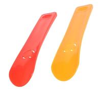 ABOOFAN Shoe Helper 2pcs Pp Shoe Horn Short Handle Smooth Rounded Design Will Not Hurt Hands Suitable for Elderly and Pregnant