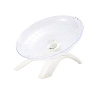 ABOOFAN Silent Running Wheel Toy for Hamster Flying Saucer Exercise Disc Pet Amusement Device for Dwarf Hamster Guinea Pig Toys Random Random Color