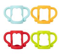 ABOOFAN Silicone Baby Bottle Handles Ergonomic Non-Slip Grip for Easy Feeding and Secure Hold Compatible with Most Bottles