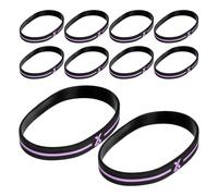 ABOOFAN Silicone Breast Cancer Awareness Bracelets with Visibility for Impact 30pcs Motivational Fundraiser Wristbands for Men and Women Suitable for Sports and Leisure Events