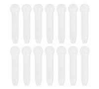 ABOOFAN Silicone Earring Backs White 200pcs for Round Design, Easy to Wear and Not Easy to Deform Safety Replacement for Earrings in Daily Use