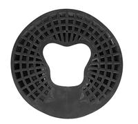 ABOOFAN Silicone Face Down Massage Pillow Soft Elastic Spa Cushion with Breathable Holes for Beauty Salon Facial Treatment Bed Face Support Black