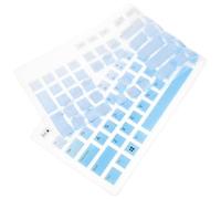 ABOOFAN Silicone Keyboard Protective Film for Kb216 Wired Keyboard Gradient Blue Design, Thin Dustproof Cover for Computer Use