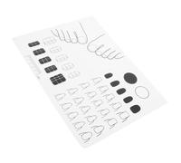 ABOOFAN Silicone Manicure Pad Nail Mat Non-slip Flexible Paint Mat for Nail Art Practice and DIY Transfer Suitable for Beginners and Professional Technicians