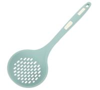 ABOOFAN Silicone Pasta Colander Spoon with Slotted Strainer for Quick Draining Lightweight Kitchen Skimmer for Noodles Vegetables Meat Suitable for Cooking and Serving Lake Blue