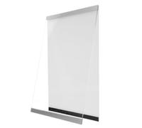 ABOOFAN Silver Acrylic Magnetic Art Display Frame with Built-in Magnetic Structure, Streamlined Modern Minimalist Design, Preserves Wall Surface Integrity and Enables Fast Replacement