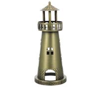 ABOOFAN Simulation Decoration Ornament Alloy Use Lighthouse Model Desktop and with Delicate Nautical Design and Coffee Colour Finish for Office Room