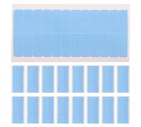 ABOOFAN Single Sided Hair Extensions Tape Pu Leather Material 20pcs Blue with High Strength Adhesive and Lasting Hold for Hair Extension Scenarios