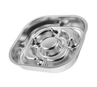 ABOOFAN Slow Feeder Dog Bowl with Stainless Steel Material for Puppies and Anti- Base, Designed to Slow Eating and Healthy during Feeding