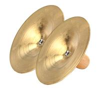 ABOOFAN Small Hand Cymbals with Handles for Finger Musical Instruments Easy to Hold and Play for Parties Belly Dancing and Rhythm Development