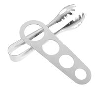 ABOOFAN Spaghetti Server Set Silver Stainless Steel with Precision Grip, Multi-Functional Pasta Spoon and Portion Measuring Tongs for Cooking and Kitchen Use