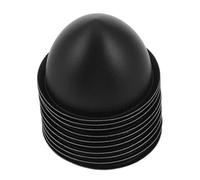 ABOOFAN Speaker Dust Caps to Reduce Distortion and Enhance Sound Clarity 35mm 10pcs Bullet-head Pp Dome Caps Black Plastic Cone Protectors for Subwoofer and Voice Coil for Audio