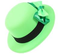 ABOOFAN St Patrick's Day Mini Leprechaun Hat Hair Clip Small Green Clover Top Hat Lightweight Accessory for Women Party Celebration