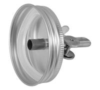 ABOOFAN Stainless Steel Jar Pour Spout Lid with Automatic Open-close Function Oil Bottle Accessory for Wide Mouth Jars Easy Pouring Cover Suitable for Olive Oil Vinegar and Liquid Bottles