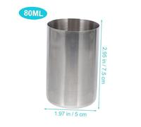ABOOFAN Stainless Steel Laboratory Measuring Cup for Liquid and Solid Samples Rustproof Medicine Beaker for Kitchen and Hospital Use