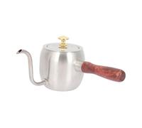 ABOOFAN Stainless Steel Long Spout Coffee Pot with Wooden Handle Gooseneck Kettle for Hand Drip Brewing Suitable for Home Office Tea and Coffee Serving Easy to Use and Giftable