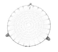 ABOOFAN Stainless Steel Nickel Wire Mesh for Gas Stove Top, Lightweight Fire Concentrated Circle with Even Flame Distribution, Sturdy Metal Mesh Cooker Accessory for Kitchen Heating