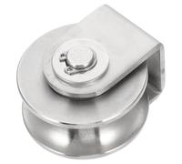 ABOOFAN Stainless Steel Single Pulley Block with U-groove Guide, Stable Structure and High Hardness, Heavy Duty Lifting Wheel Tool Suitable for Industrial Pulling and Lifting Applications