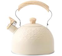 ABOOFAN Stainless Steel Whistling Kettle for Household Use Pot with Heat-Resistant Bottom Convenient Filling and Cleaning Suitable for Tea and Brewing at Home