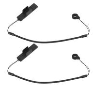 ABOOFAN Stylus Pen Elastic Retractable Tether 2Pcs 40Cm with Clip Black, Touchscreen Pen Holder Strap for Tablet Drawing and Writing Anti-Lose Rope