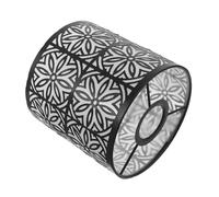 ABOOFAN Sunflower Hollowed Metal Lamp Shade E27 Base Black Iron Lampshade Vintage Industrial Table Lamp Shade Metal Pendant for Home Decor Shadow Casting