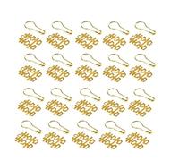 ABOOFAN Sweets Box Xi Character 50 Sets Chinese Xi Character Pendant Metal Lucky Blessing Charm Wedding Tag with Pins for Wedding Christmas New Year Decoration Golden Compact Xi Character Decor, 2x2cm