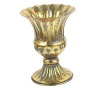 ABOOFAN Tabletop Vase Decor Tulips Artificial Flowers Small Vase s for Flowers Wicker Clear for Events Gold for s Antique Floor Green Plant Pots Golden Iron