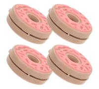 ABOOFAN Tennis Racket Dampeners 4Pcs Lightweight Doughnut Shocks Absorbers for Tennis Racquets Designed for Casual and Club Players