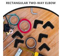 ABOOFAN Tent Rod Connectors 30Pcs Plastic Right Angle Elbow Connectors for Outdoor Tent Frame Replacement Versatile Size