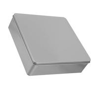 ABOOFAN Tin Box with Lid Empty Square Metal Box Cookie Tins Large Containers for Home Organizer, Candles, Treats, Crafts