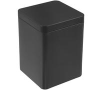 ABOOFAN Tin Cans with Lid Dog Treats Tin Coffee Candle Black Candles Storage Jar for Tea Square Tea Canister Bag Gift Box Empty Tea Leaves Tin Tin C52