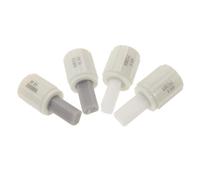 ABOOFAN Toilet Seat Soft Close Dampers 4Pcs Kit with Plastic Buffer Connectors Left Right for Slow Closing Bathroom Lid Cushioning and Replacement Hinges