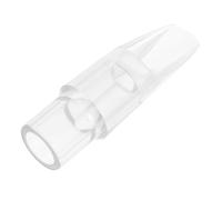 ABOOFAN Transparent Soprano Saxophone Mouthpiece Accessory with Smooth Edges Easy to Install for Sound and Comfortable Play