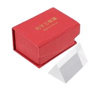 ABOOFAN Triangular Optical Prism for Physics Experiments Glass Refractor for Student Learning for Light Demonstrations and Rainbow Effects
