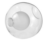 ABOOFAN Triple Recessed Round Glass Globe Lampshade Threaded Dome Light Bulb Guard Cover for Ceiling Pendant Lighting Chandeliers Sconce Dust Resistant Soft Diffused Lighting for Modern