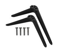 ABOOFAN Tv Stand Base Double Hole Feet Hairpin Tv Stand Feet Black Plastic
