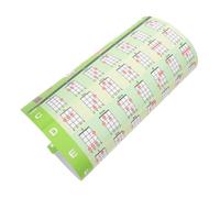 ABOOFAN Ukulele Wall Chord Poster with Chord Chart for Beginner, Green Pvc Music Theory Learning Sticker for Students and Teachers, for Graduation Festival and Back to School