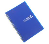 ABOOFAN Undated A5 Budget Notebook Dark Blue Cover with Silver Foil Monthly Expense Tracker Portable Finance Tracker Cash Flow Management Book for Household and Personal Budget Planning