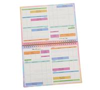 ABOOFAN Undated Financial Record Book Household Cash Budget Ledger Weekly and Daily Expense Tracker Notebook for Income and Spending Management Personal Finance Planner