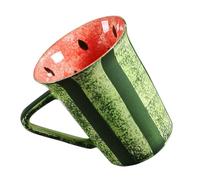ABOOFAN Underglaze Watermelon Pattern Ceramic Cup Heat-Resistant Coffee Mug Versatile Breakfast Cup for Tea Juice Milk Suitable for Home Office Coffee Shop