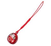 ABOOFAN Unique Japanese Bell Key Chain Pendant Decor Lightweight Cute Purse Backpack Accessory for Key Decoration Red Cat Eye Bell