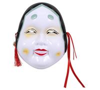 ABOOFAN Unique Japanese Drama Mask Stage Performance Headwear Makeup Party Costumes