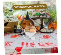 ABOOFAN Unique Vampire Wine Glass Pumpkin Design with Built in Curved Straw Handle Creative Sippy Cup for Halloween Parties and Themed Barware Easy to Clean Fancy Cocktail Glass for Juice