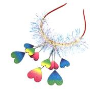 ABOOFAN Valentine's Day Heart-shaped Hairband Colorful Loving Heart Headband Decorative Party Hair Accessory for Women