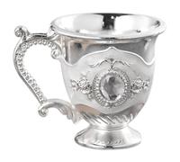 ABOOFAN Vintage Alloy Wine Cup Silver Goblet for Restaurant Toast Serving