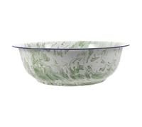 ABOOFAN Vintage Enamel Wash Basin for Salad Mixing and Face Washing, Multi-purpose Classic Old Fashioned Enamel Washbasin with Firm Grip, Wide Mouth and Rounded Rim, for Elders