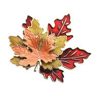 ABOOFAN Vintage Maple Leaf Brooch Pin with Drop Oil Finish, Alloy Material, Elegant and Delicate Design, Decorative Blazer Ornament for Women’s Suits and Bags, for Celebrations and Proms