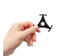 ABOOFAN Vinyl Record Adapter One-piece Moulding Reusable Reusable Reusable Reusable Reusable Reusable Plastic for Turntables Black Smooth Disc Adapter, 45 Revolutions Per Minute Triangle