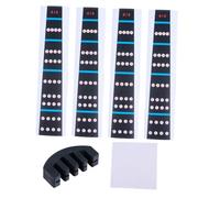 ABOOFAN Violin Finger Guide and Mute Stickers for 4/4 Full Size Violin, Paper Material Black Non-adhesive Fingering Tape, Environmentally Friendly and Safe for Beginners and Children Random Color